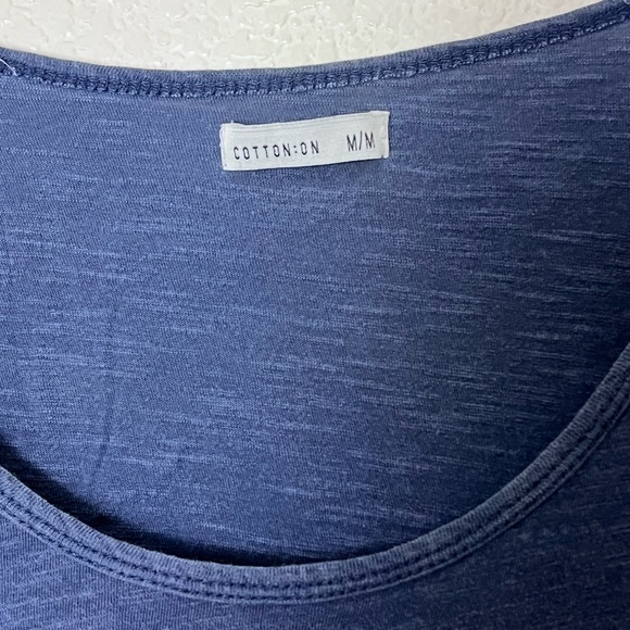 Cotton On | Blue scoop neck knot hem relaxed fit tank size medium - Picture 5 of 10